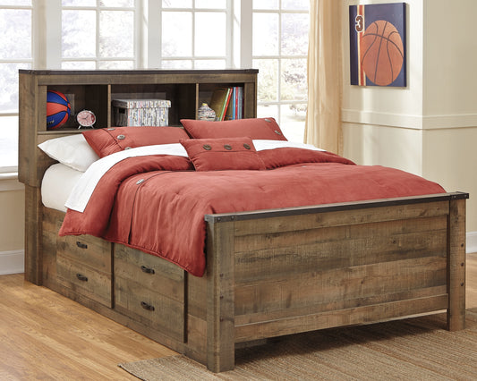 Trinell Panel Bed With 2 Storage Drawers