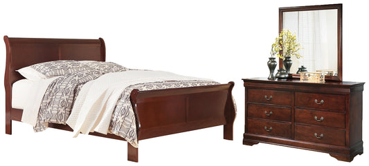 Alisdair Sleigh Bed With Mirrored Dresser
