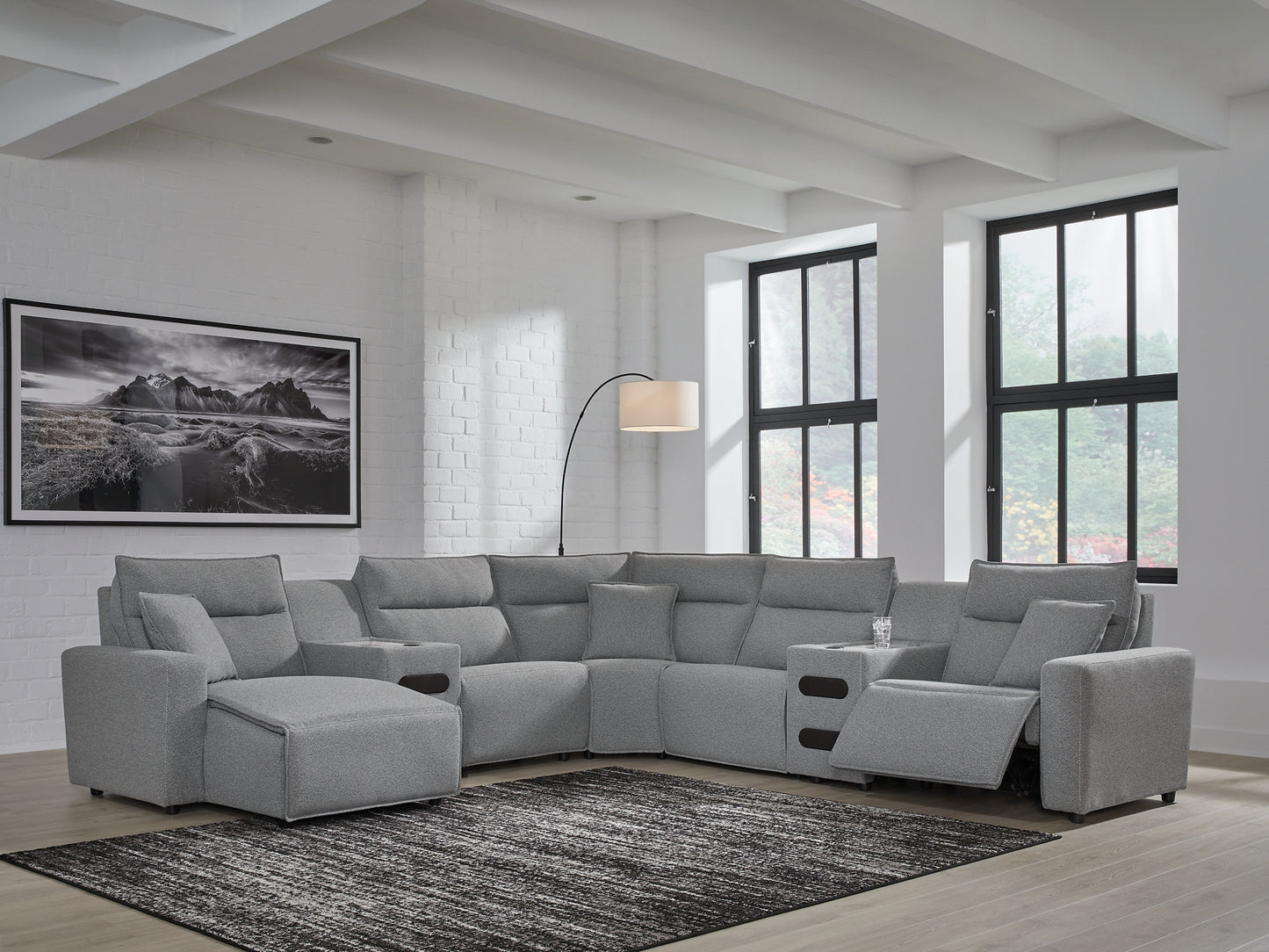 Modmax 7-Piece Power Reclining Sectional with Chaise