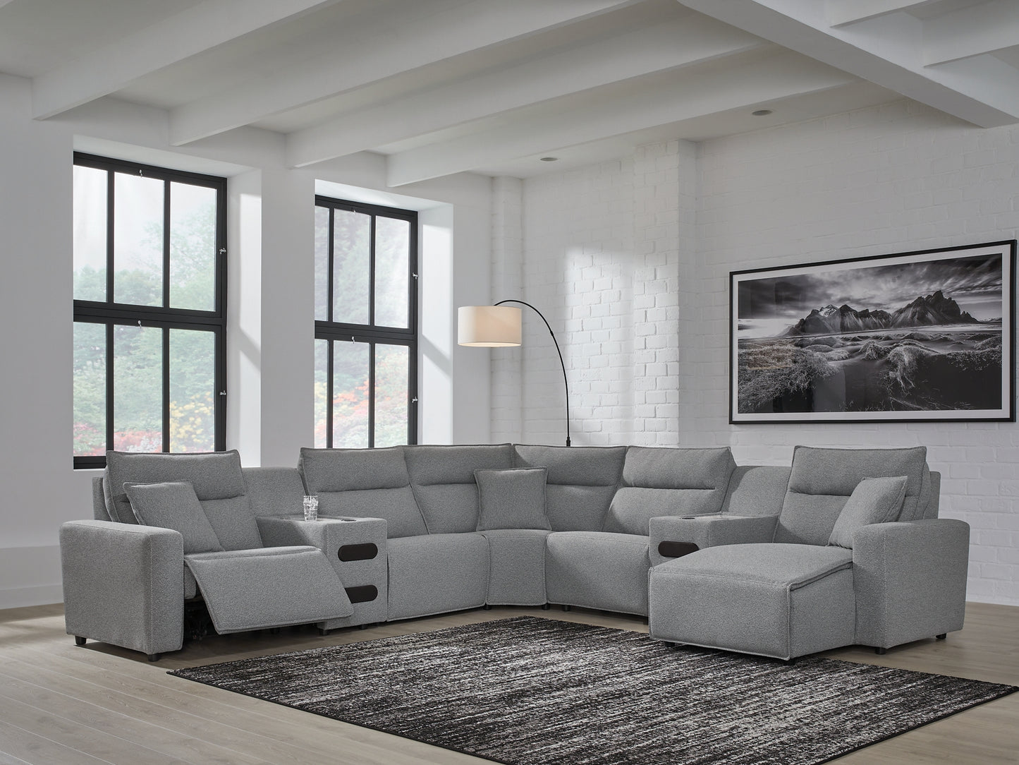 Modmax 7-Piece Power Reclining Sectional with Chaise