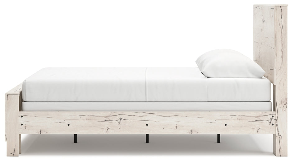 Lawroy Queen Panel Bed with Mirrored Dresser and Chest