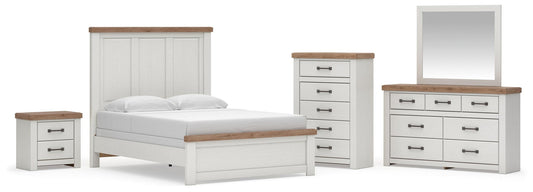 Savonport Queen Panel Bed, Dresser, Mirror, Chest and Nightstand
