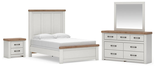 Savonport Full Panel Bed. Dresser, Mirror and Nightstand