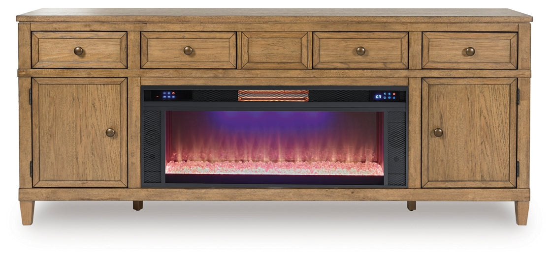 Sharlance 81" TV Stand with Electric Fireplace