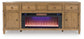 Sharlance 81" TV Stand with Electric Fireplace