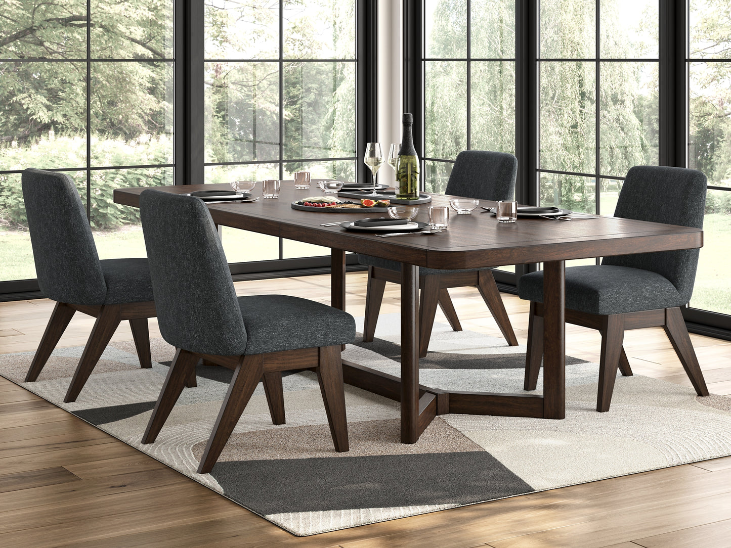 Dilenno Dining Table and 4 Chairs