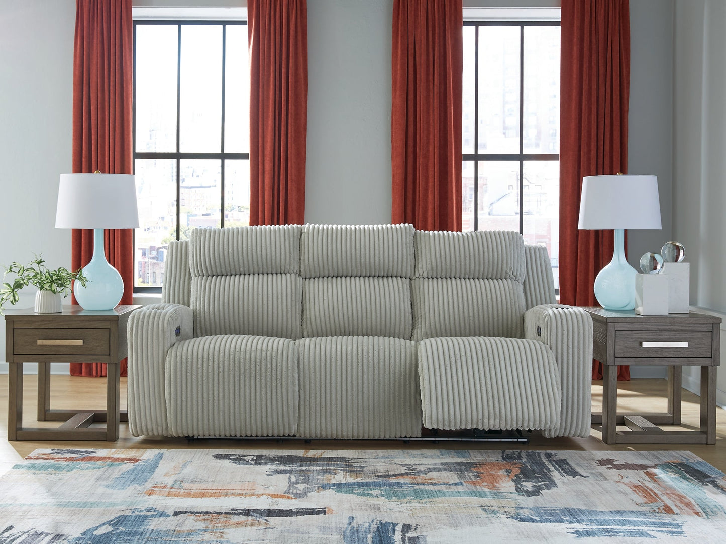 Forest Lake Pwr Rec Sofa With Adj Headrest