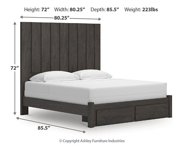 Fraluna  Panel Storage Bed
