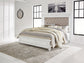 Kanwyn Queen Panel Bed with Mirrored Dresser