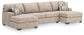 Newellen 3-Piece Sectional with Double Chaise