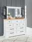 Ashbryn King Panel Storage Bed with Mirrored Dresser and Chest