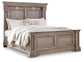Blairhurst Queen Panel Bed with Mirrored Dresser, Chest and Nightstand