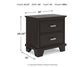 Covetown California King Panel Bed with Mirrored Dresser, Chest and Nightstand