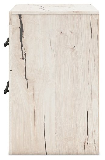 Lawroy Twin Panel Headboard with Mirrored Dresser and Nightstand