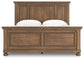 Feddinger King Panel Bed with Mirrored Dresser and Chest