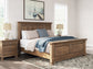 Feddinger King Panel Bed with Mirrored Dresser and Chest