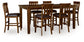 Ralene Counter Height Dining Table and 6 Barstools