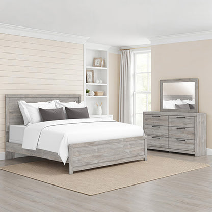 Jonnifer Queen Panel Bed, Dresser and Mirror