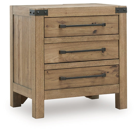 Ridgester Three Drawer Night Stand