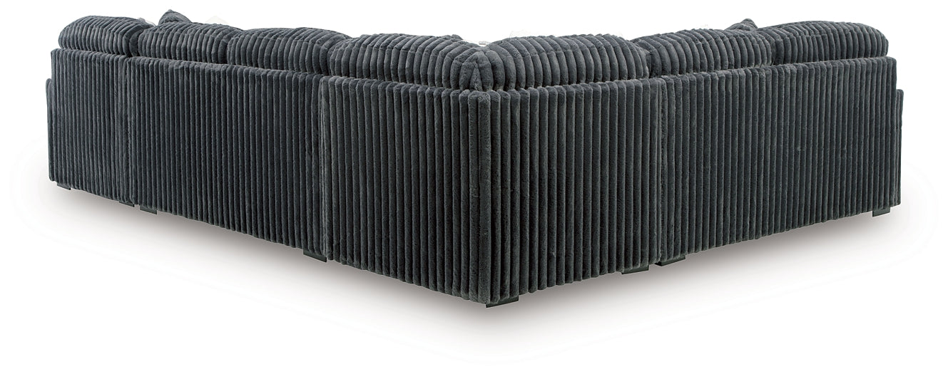 Midnight-Madness 4-Piece Sectional with Chaise