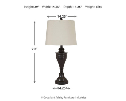 Darlita Metal Table Lamp (2/CN)