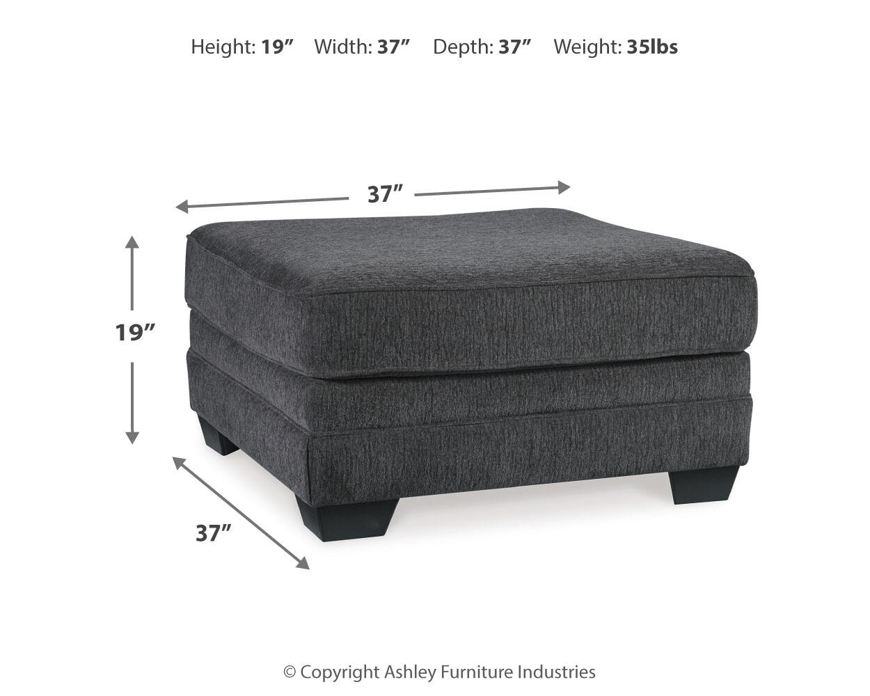 Tracling Oversized Accent Ottoman