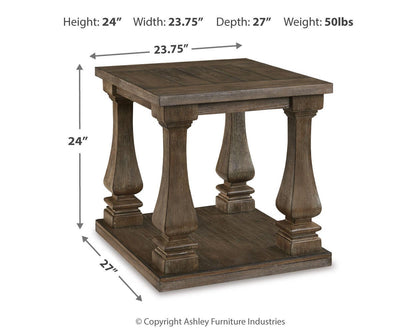 Johnelle Rectangular End Table