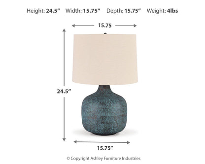Malthace Metal Table Lamp (1/CN)