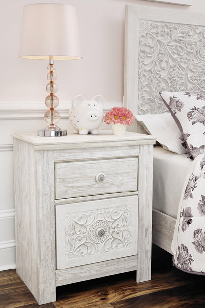 Paxberry Two Drawer Night Stand