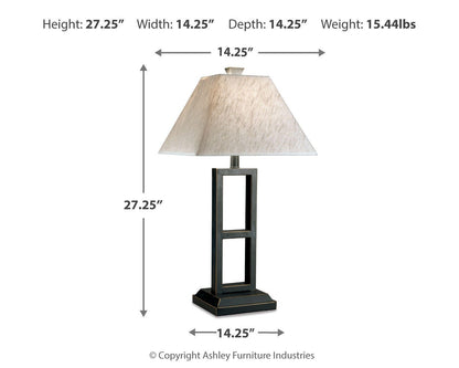 Deidra Metal Table Lamp (2/CN)