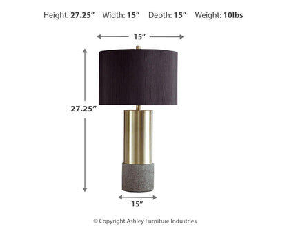 Jacek Metal Table Lamp (2/CN)
