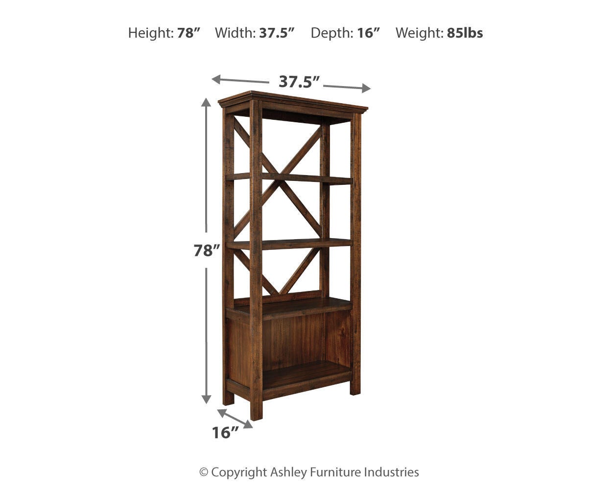 Baldridge Large Bookcase