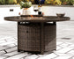 Paradise Trail Round Fire Pit Table