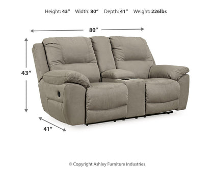 Next-Gen Gaucho DBL Rec Loveseat w/Console