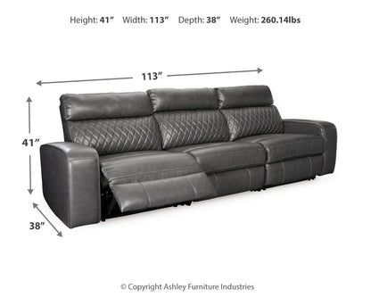 Samperstone 3-Piece Power Reclining Sectional Sofa