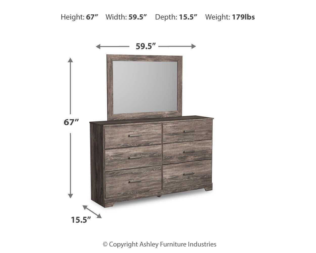 Ralinksi Dresser and Mirror