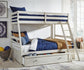 Robbinsdale Twin over Full Bunk Bed with Storage