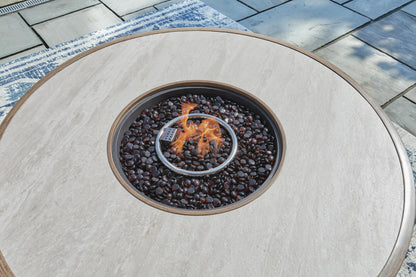 Rainier Ranch Round Fire Pit Table