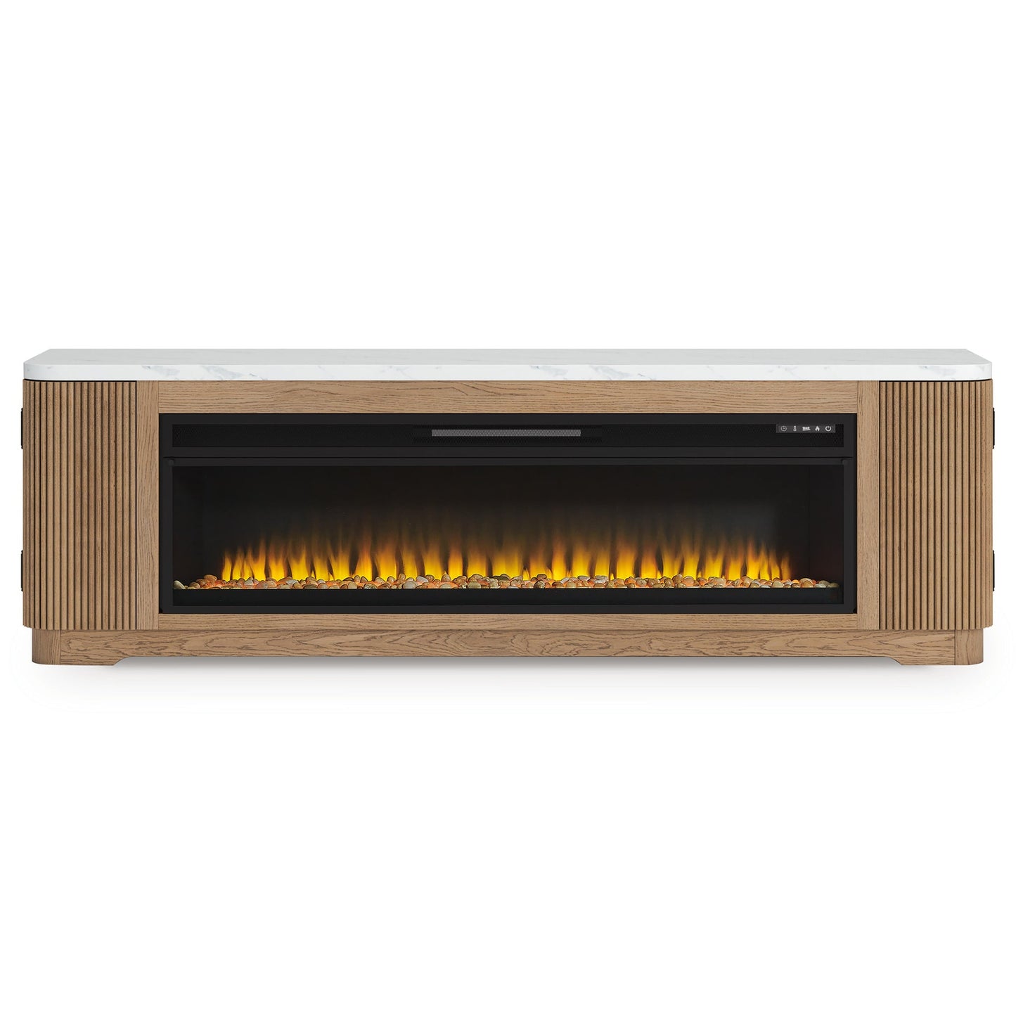 Camdill 80" TV Stand with Electric Fireplace