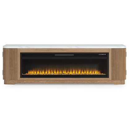 Camdill 80" TV Stand with Electric Fireplace