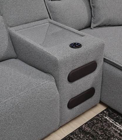 Modmax II 3-Piece Power Reclining Sectional with Audio Console
