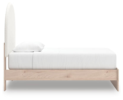 Arloster Twin Upholstered Panel Bed