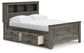 Frandern Full Bookcase Panel Bed with Storage