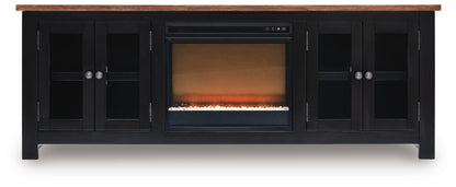Wildenauer 76" TV Stand with Electric Fireplace