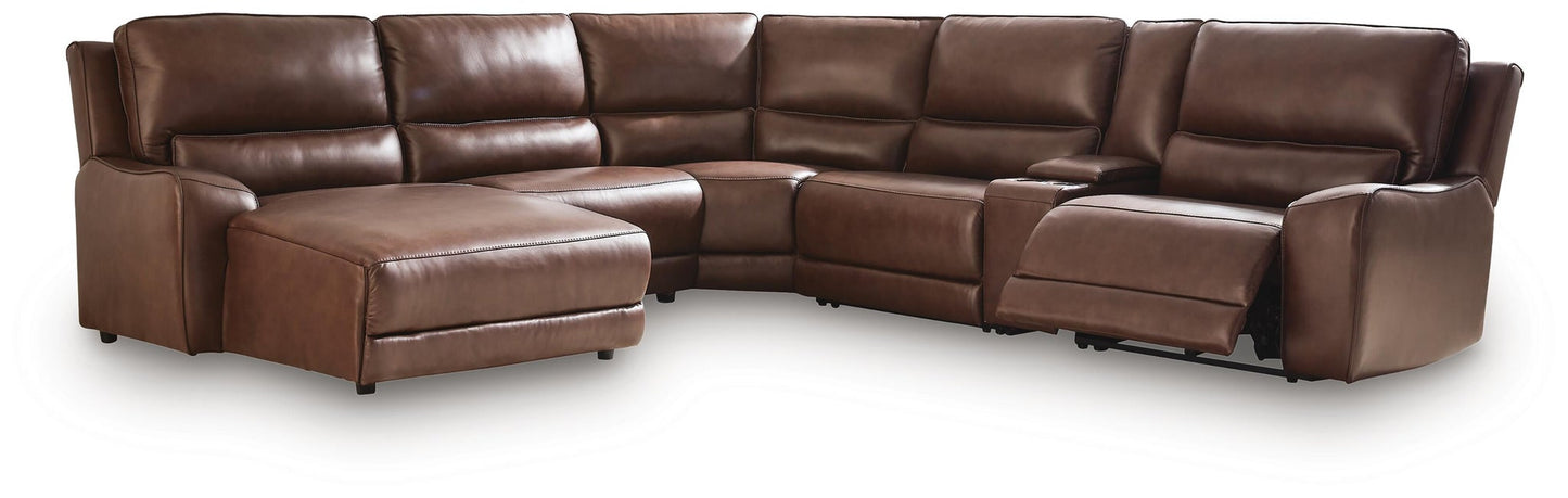 DeepWakes 6-Piece Power Reclining Sectional with Chaise