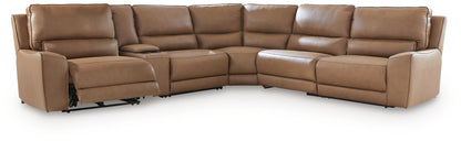 DeepWakes 6-Piece Reclining Sectional with Storage Console