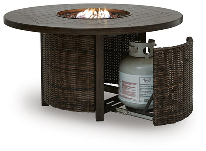 Monterey Point Round Fire Pit Table