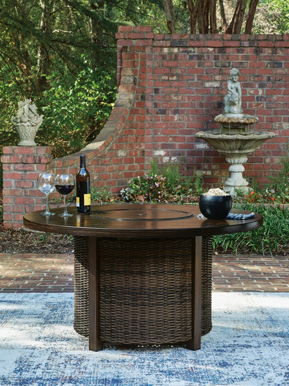Monterey Point Round Fire Pit Table
