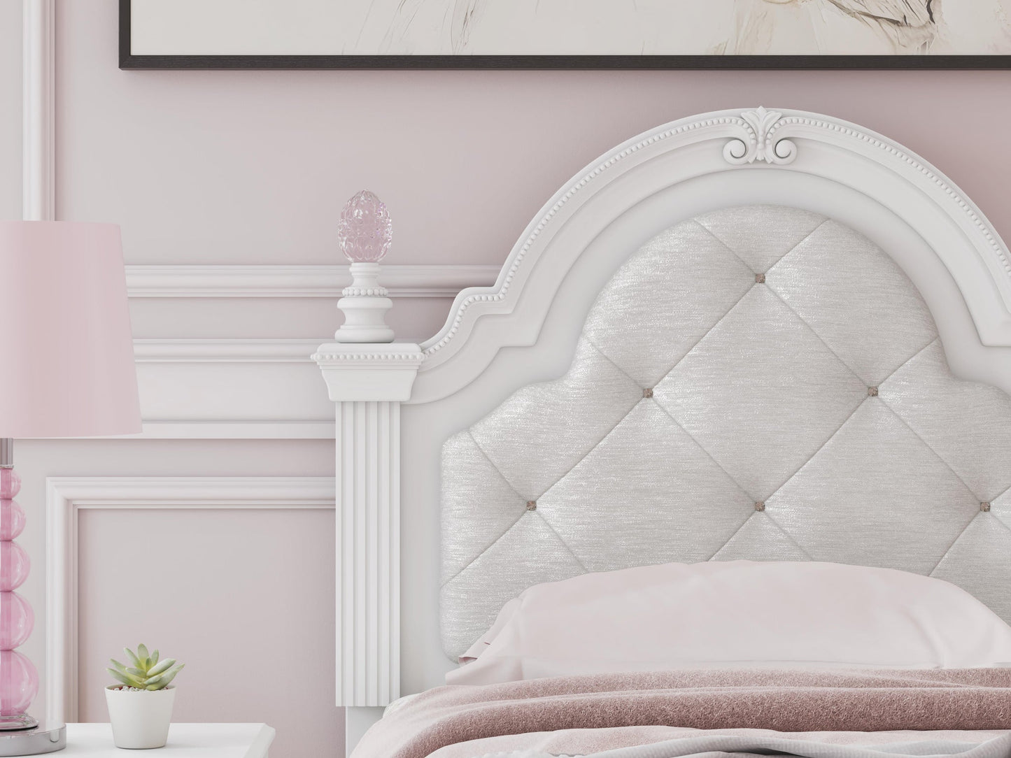 Kozlani Twin Upholstered Panel Bed