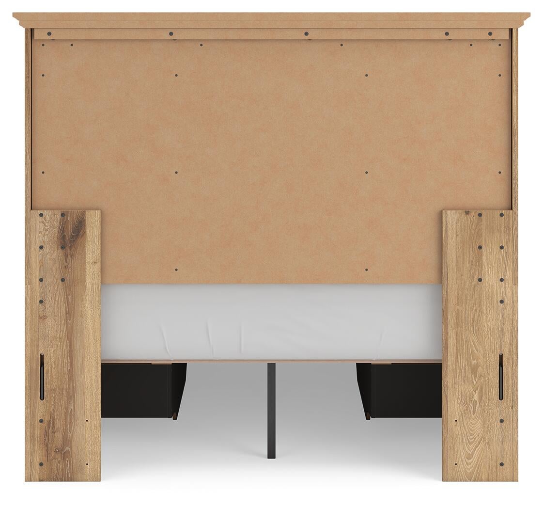 Makidern Full Panel Storage Bed